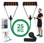 BOLDFIT Resistance Tube, Exercise & Stretching Resistance Band Set For Men & Women Workout