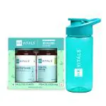 HealthKart HK Vitals Fish Oil and Multivitamin Combo, 60 Omega 3 Fish Oil Capsules (1000 mg Omega 3 with 180 mg EPA & 120 mg DHA) & 60 Multivitamin Tablets with 300 ml Sipper