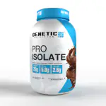 Genetic Nutrition Pro-Isolate Protein Supplement Powder-Belgium Chocolate 1 KG (2.2lbs)