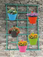 Bloomax Expandable Grass Fence Artificial Hedge Green Leaves Trellis for Wall Decor,