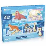 SPARTAN KIDS Arctic Animals Jigsaw Puzzle for Kids of Age 3-5 Years, Set of 4-96 Puzzle Pcs