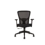 INNOWIN Jazz Eco Black Ergonomic Mesh Medium Back Office Chair (19.5 inch x 26 inch x 51 inch)