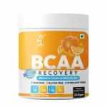 Humming Herbs BCAA Powder For Adults (30 Servings) | 2:1:1 Ideal Ratio, 100% Micronized | Pre/Post/Intra Workout Supplement For Recovery & Performance Boost - 240g (Orange)