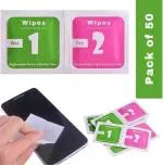 MMAK Wet and Dry Cleaning Wipes (50 Pcs) for Camera Lens, LCD LED Screen, Mobile Phone, Tablet