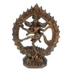 ESVAR STONECARFT NATRAJ SHIV JI / SHANKAR JI POLYRESIN SHOWPIECE Decorative Showpiece - 27 cm (Polyresin, Multicolor)