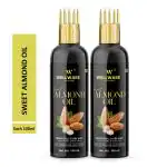 WELLWARE Cold Pressed - Sweet Almond Oil - For Skin & Hair Oil (200 ml) Hair Oil (200 ml)