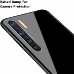 MobileMantra Black Glass Back Cover For Oppo F15