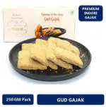 THE TASTE OF MALWA Gud Gajak | Made with premium Till, Dry Fruits and Pure Ghee | Sesame Chikki | Chikki Sweets | Winter Special (250 g)