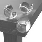 CRENTILA Round Edge Guard for Furniture Kids Safety Corner Guard for Dressing Table, Bed Corner, Dining Table Transparent Plastic Baby Safe Guard for Sharp