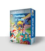 Advit Toys Multicolor Festivals Of India Jigsaw Puzzle 100 Piece And 32 Page Book (Combo Pack Of 1)
