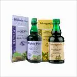 Ind-Swift Triphala Ras & Ashwagandha Juice For Digestion, Rejuvenates Body, Relieve Stress, Control Blood Sugar Combo Pack 500ml Each