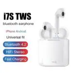 TechElectro i7 Wireless Earbuds Bluetooth Ear Buds Bluetooth Headset in Ear Earbuds with Mic Touch Sensor with and High Bass Level Supporting All Smart Phone & Device Bluetooth Airpods| Wireless Airpods| Earpods