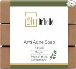 24C OR' BELLE Anti Acne Soap To Start Your Day To Reduce Acne With Natural Ingredient Soap Pack of 3