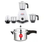 Snapple Pressure Cooker & Mixer Grinder Combo ( 5 Ltr Cooker+ StarX Mixer )