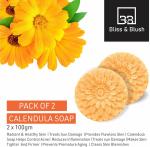 B&B BLISS & BLUSH Calendula Nourishing Bathing Moisturized Soap 100g each (Pack of 2)