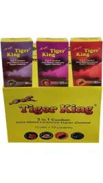 Tiger King condoms 10pc in one packet and 100 packets in box