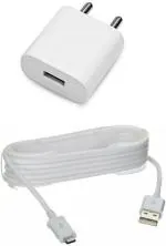 Webilla Wall Charger Accessory Combo For Samsung A6 Plus (White)