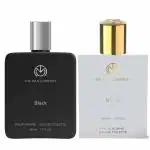 The Man Company Blanc EDT (50ml) & Black EDT (50ml) Elegant Perfume Gift Set for men | Perfume EAU DE Toillete | Premium Long Lasting Fragrance | Best Gift for Men