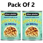 Urban Platter Ready To Use Chickpeas in Brine, 400g (Drained Weight 240g) ( Pack Of 2 )