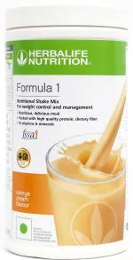Herbalife Nutrition Weight Loss Single Pack Formula 1 Orange Plant-Based Protein (500 g, Orange)