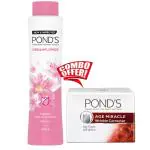 POND'S Dreamflower Fragrant Talcum Powder, 400 g & Ponds Age Miracle Day Cream SPF 18 PA++ ,10 g Combo Pack