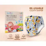 Seabird Freesize Cloth Reusable Diaper Super Absorbtion With Premium Quality 5 Layers Insert/Pad