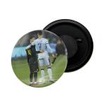 Dhcrafts Multicolor Metal Cr7 Cristiano Ronaldo And Lionel Messi Printed Fridge Magnet, 5.8 Cm