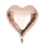 Hippity Hop Rubber Golden Heart Shape Foil Balloon