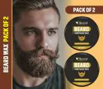 KURAIY 100 % Pure Beard Balm Wax Moisturizing Smoothing Dashing Gentlemen Beard Groomed Charming Beard Styling Professional Care Cream