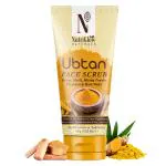 NutriGlow NATURAL'S Ubtan Face & Body Scrub with Besan, Moong Powder for Tan Removal, 100gm