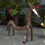 Vintage Gulley Brass Tribal Antique Animal Horse