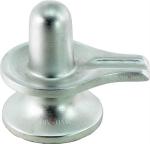 Shivoham Energized Parad Metal Mercury Shivling - Silver, 9 Cm, 500 G