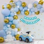 SpecialYou.in Blue And Gold Birthday Theme For Boys (Pack of 62)