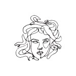 SIMPLY INKED Medusa Temporary Tattoo, Designer Tattoo for all (Medusa tattoo) Pack of 2