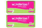Wonderize Panty Liners For Women - 48 liners (Combo of 2) - Ultra thin for daily use- Super soft cotton cover- Odour control system