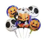Jagmag Multicolor Halloween Foil Balloons Set, Pumpkin Bear Mug Ghost Foil Balloon For Halloween Party Decorations, Spooky Halloween Balloons Decorations (Set Of 5)