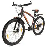 Avon BicyclesSalvo 29TMTBwith 29 inches wheel size and 18.5 inches ERW steel Frame| Shimano Gear Set, Suspension Fork, Front & Rear Disc Brakes and Double-Wall alloy Rim| Available in Matt Black | Suitable for all terrains