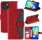 Autofocus Faux Leather Back Case Flip Cover for Infinix Smart 6 HD with ID Card Slot | Foldable Stand | 2 Card Slot | 1 Cash Slot | Magnetic Closure - Executive Red, 22809