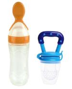 Manan Shopee Kids Multicolor Silicone Ceralac Feeder & Baby Nibbler Fruit (Pack Of 2)