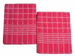Tharunsha Elite All Weather Single Size Blanket / Solapur Chaddar / 100% Cotton Blanket / Bedsheet / Reversible Blanket for Daily use / 60x90 RED Set of 2