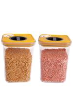 HOMETALES Multi-Purpose Container 1700ml each,Yellow (2U)