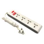 DecorSecrets (4+1) Smart Extension Cord with 6 AMP for Indian Sockets, Master Switch Indicator, LED Indicator, Extension Board (3.5 Meter Long Wire)