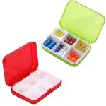 Kruvad Pill Box Small Medicine Storage Box Cases to Hold Fish Oils Vitamin Prescription & Medication Pill Dispenser Case Tablet Storage Container Excellent Waterproof Pill Storage Case [ Pack of 2 ]