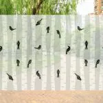 JAAMSO ROYALS Black Sperrow Peel and Stick, Self Adhesive, 3D Vinyl Window Film For Home Décor (200 x 45 CM)