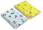 Askprints A5 Notebook (Unruled Wire Bound Spiral Notebook, Multicolor, Pack of 2)