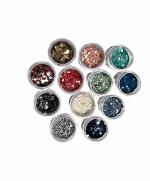 Coslifestore Glitter Gel Nail Miler Polish Shiny Rainbow Super Glitter Total 12 Bottles Nail Art Design Need Led, UV Lamp Trendy Sparkle Nail Manicure (Without Brush) (Matte)