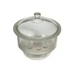 ABGIL Glass Desiccator With Cover Knob and Porcelain Plate 250mm (25cm)