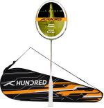 Hundred Green, White N-Ergy 80 Balanced Unstrung Badminton Racquet, G