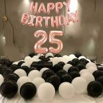 Festiko Happy Birthday Combo For Birthday Decoration And Celebration, Milestone Happy Birthday Decoration Combo (25th Birthday)