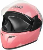 VirgoNo1 Chota Pink Motorbike Helmet - S